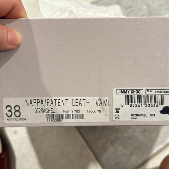 New condition Jimmy Choo Burgundy Heels 38 - Picture 7 of 7